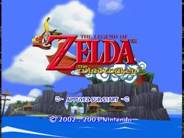 Legend of Zelda, The - The Wind Waker screen shot title